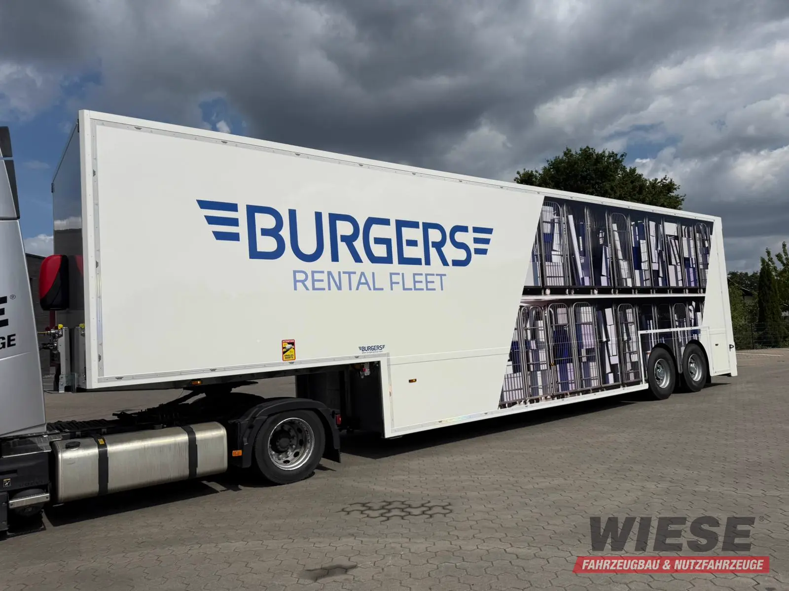 Wiese Doppelstock Trailer 60% mehr Ladefläche