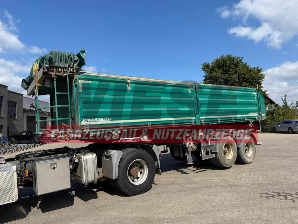 Schwarzmüller 2 Achs Dreiseitenkipper 21m³ mit elektr. Verdeck