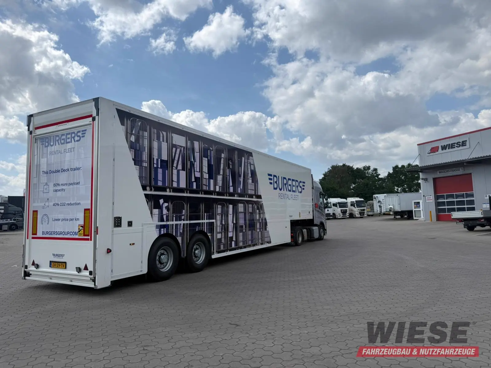 Wiese Doppelstock Trailer 60% mehr Ladefläche