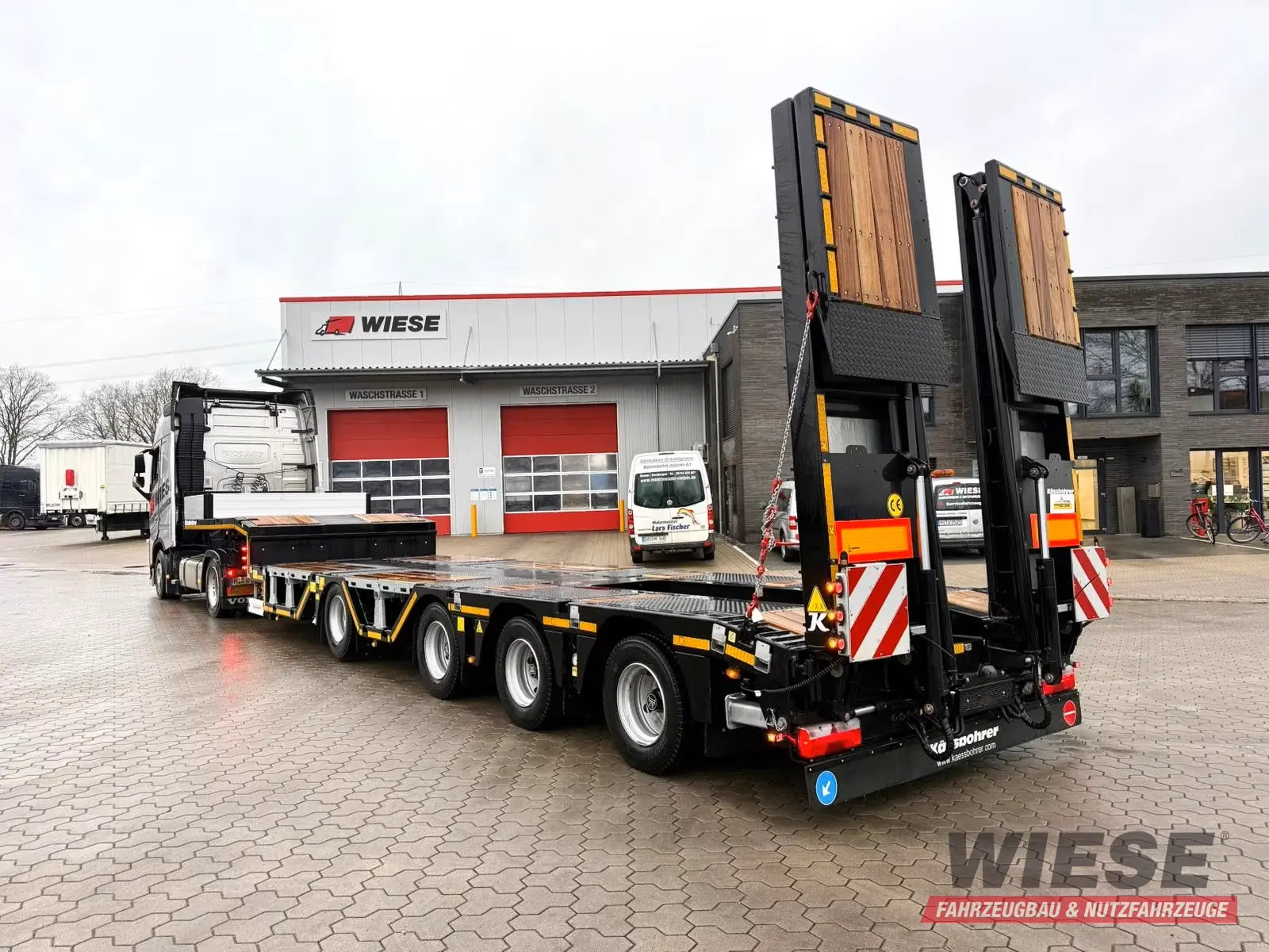 Kässbohrer K.SLA R 4 / 2N 18/40 Tieflader Radmulden tele