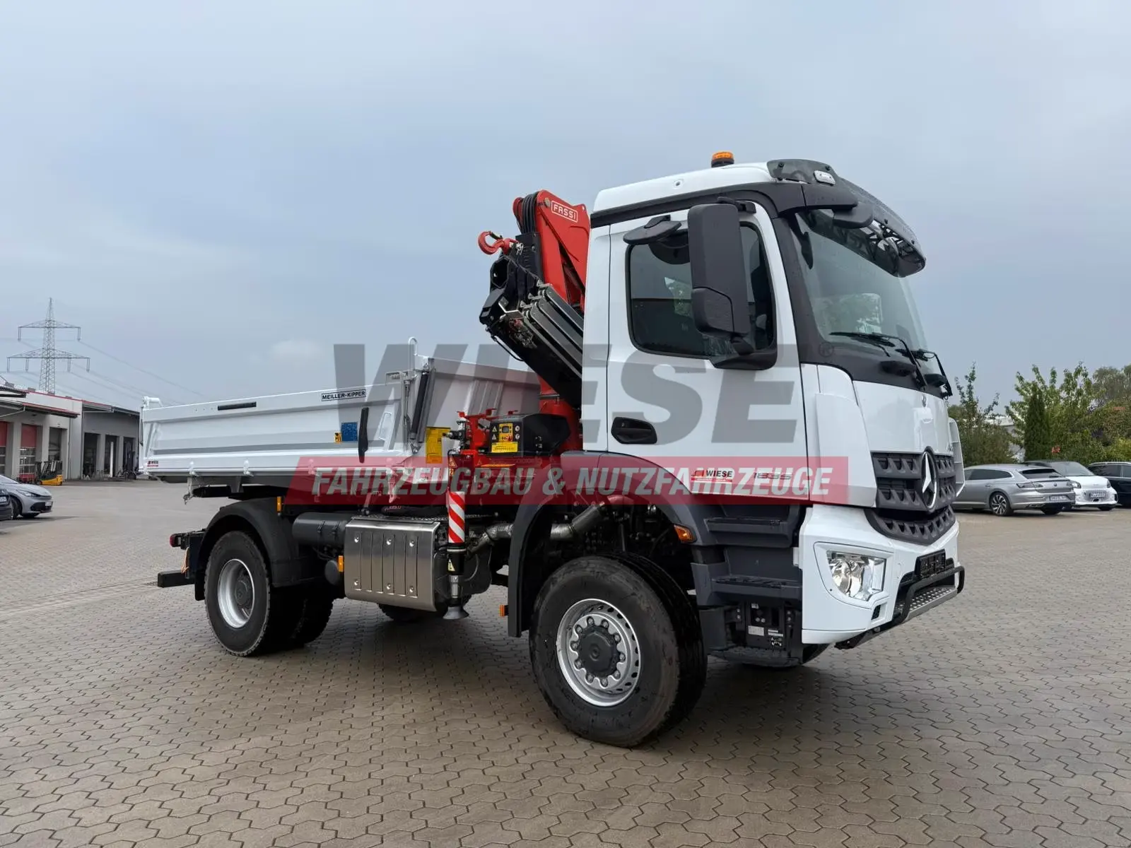 Mercedes-Benz Arocs 1835 4x4 Allrad Fassi F135 Kran Kipper
