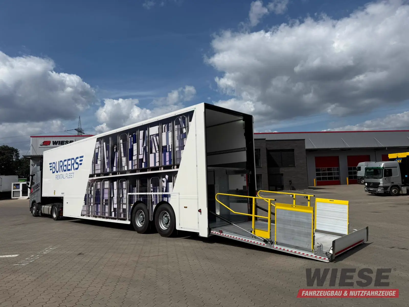 Wiese Doppelstock Trailer 60% mehr Ladefläche