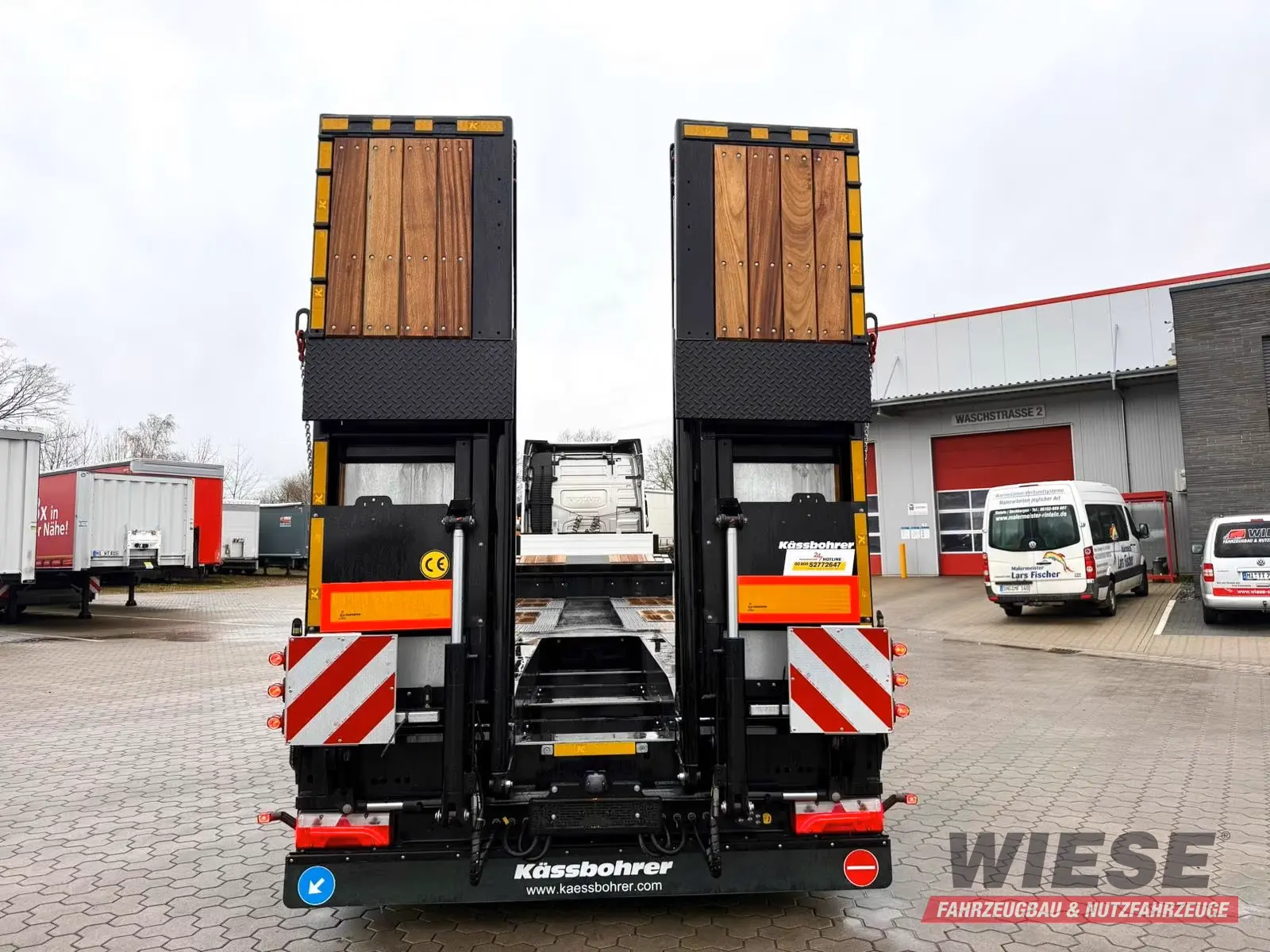 Kässbohrer K.SLA R 4 / 2N 18/40 Tieflader Radmulden tele