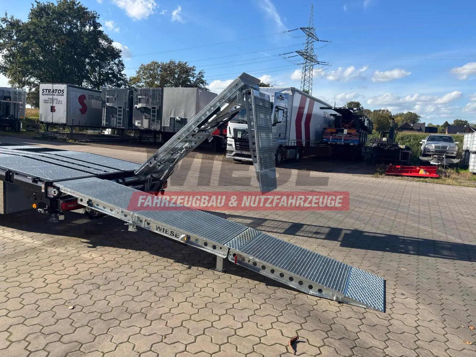 MAN Baumaschinen-  Arbeitsbühnentransporter Rampen
