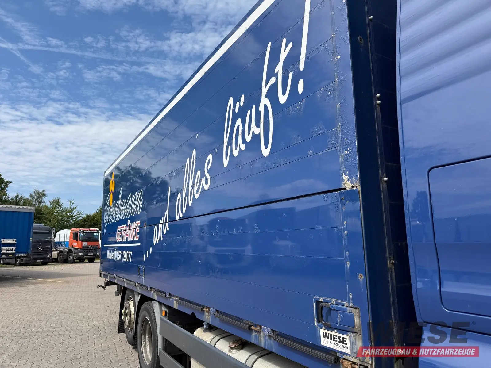 MAN TGA mit Kofferaufbau/Getränkeaufbau + Anhänger