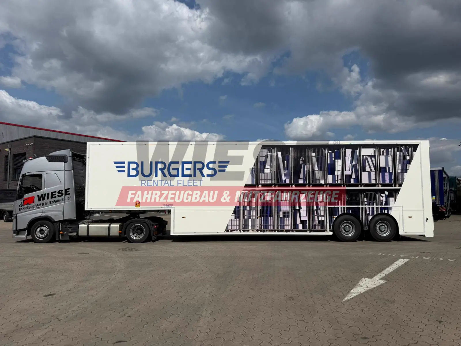 Wiese Doppelstock Trailer 60% mehr Ladefläche