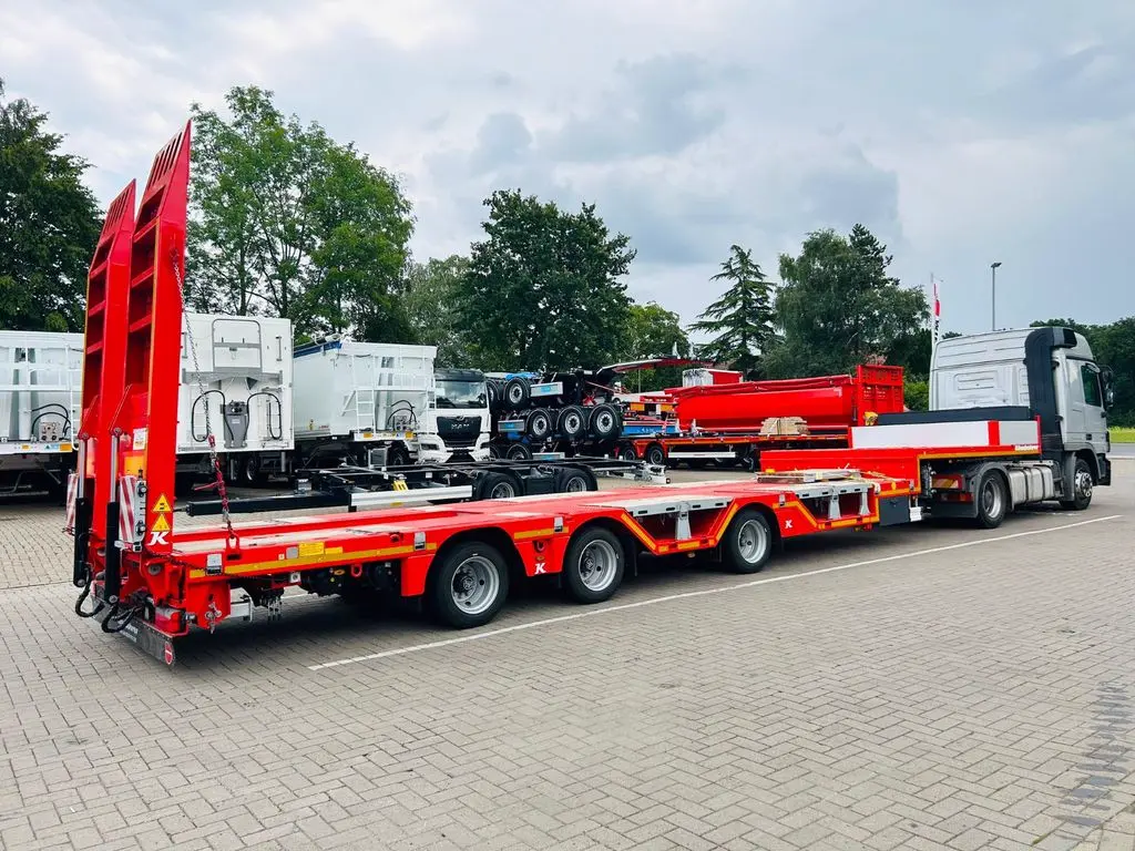 Kässbohrer KSLA RJ Mega Jumbo Tieflader mit Radmulden tele