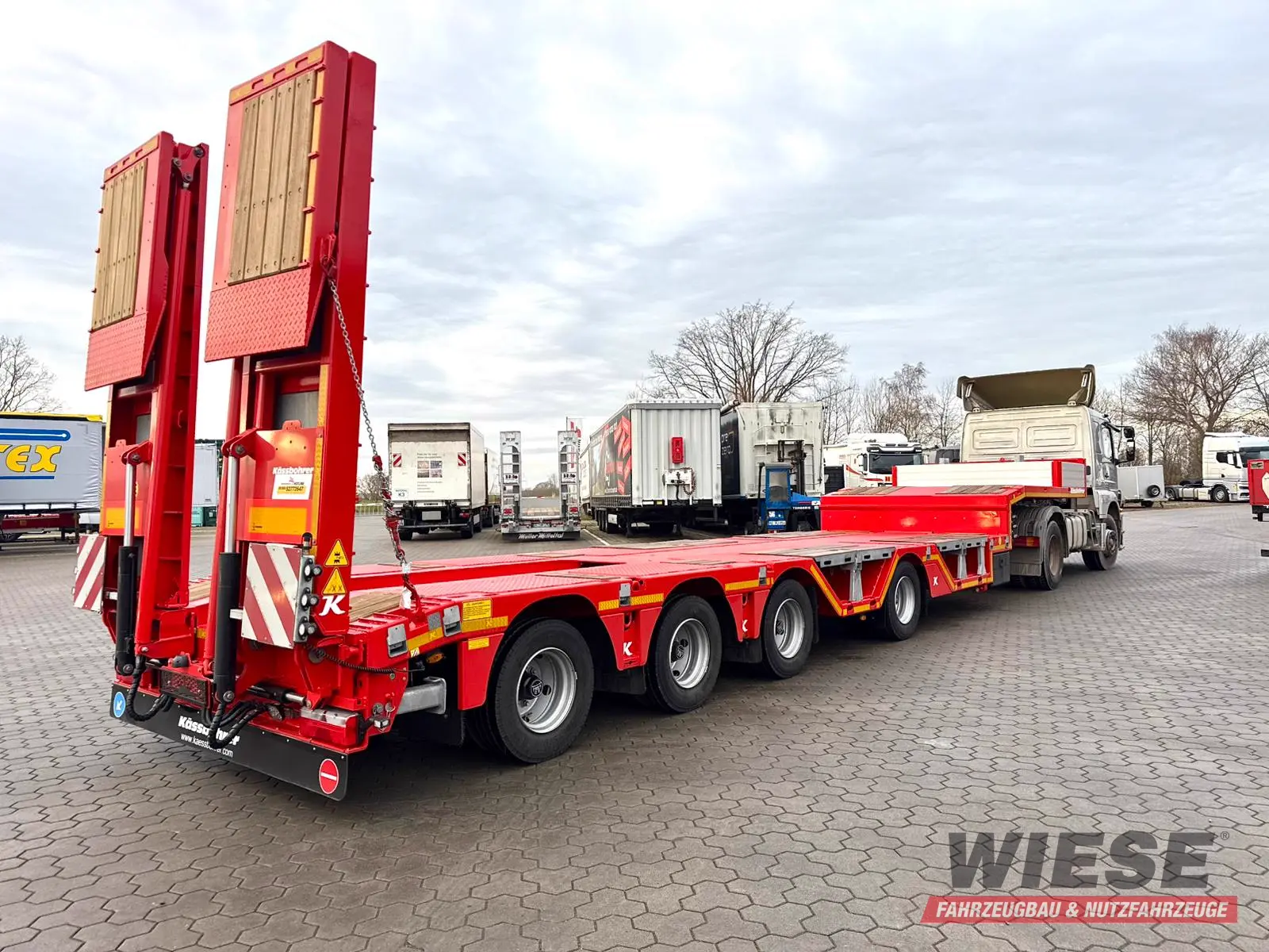 Kässbohrer K.SLA R 4 / 2N 18/40 Tieflader Radmulden tele