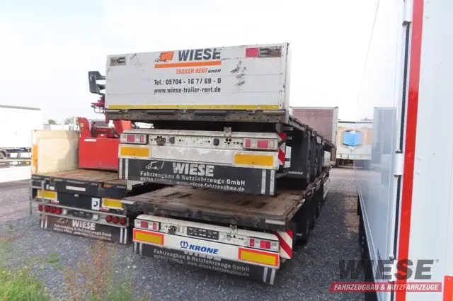 Krone Stahlmattenauflieger mit Bordwände