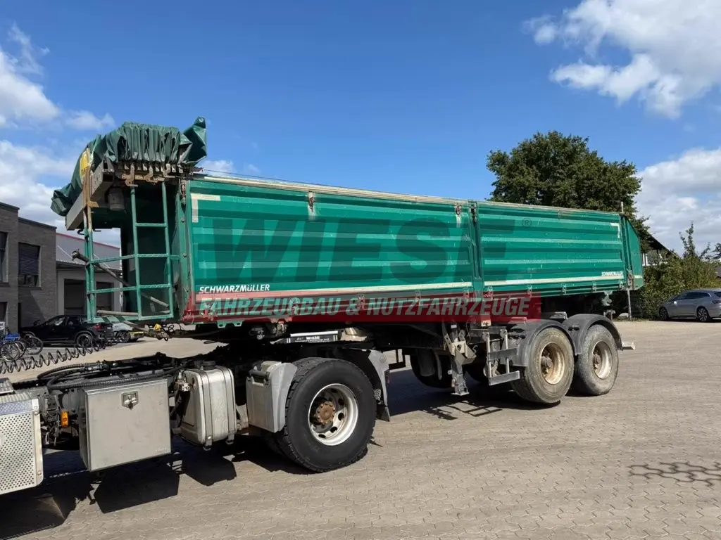 Schwarzmüller 2 Achs Dreiseitenkipper 21m³ mit elektr. Verdeck