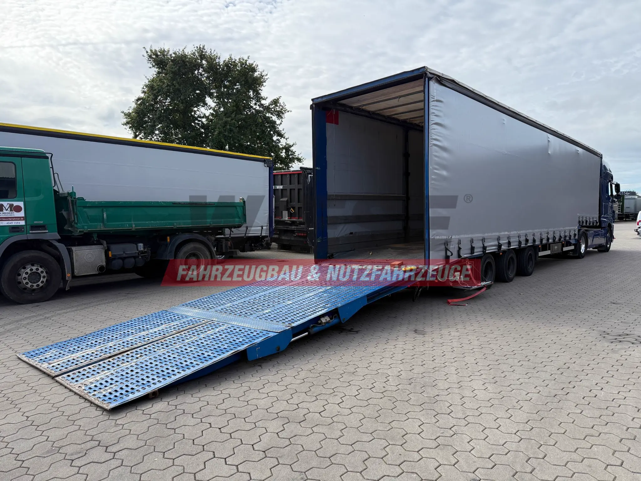 Dinkel Gabelstapler-Transporter mit Rampe